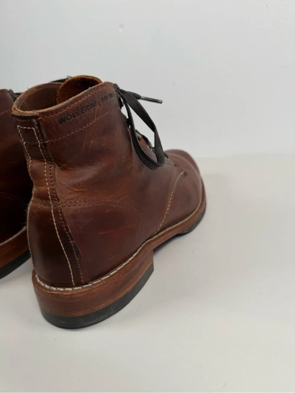 Men's Wolverine 1000-Mile Boots Horween Leather Size 9.5 D W40049 Made In USA